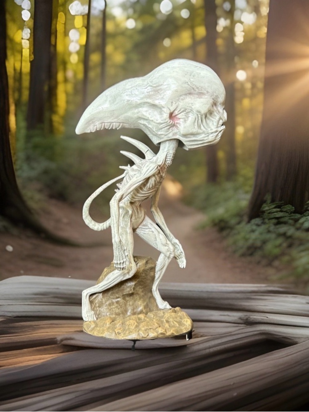 NECA Alien White Covenant Neomorph Head Knocker bobblehead figure